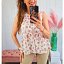 Blusa Flores Rosas